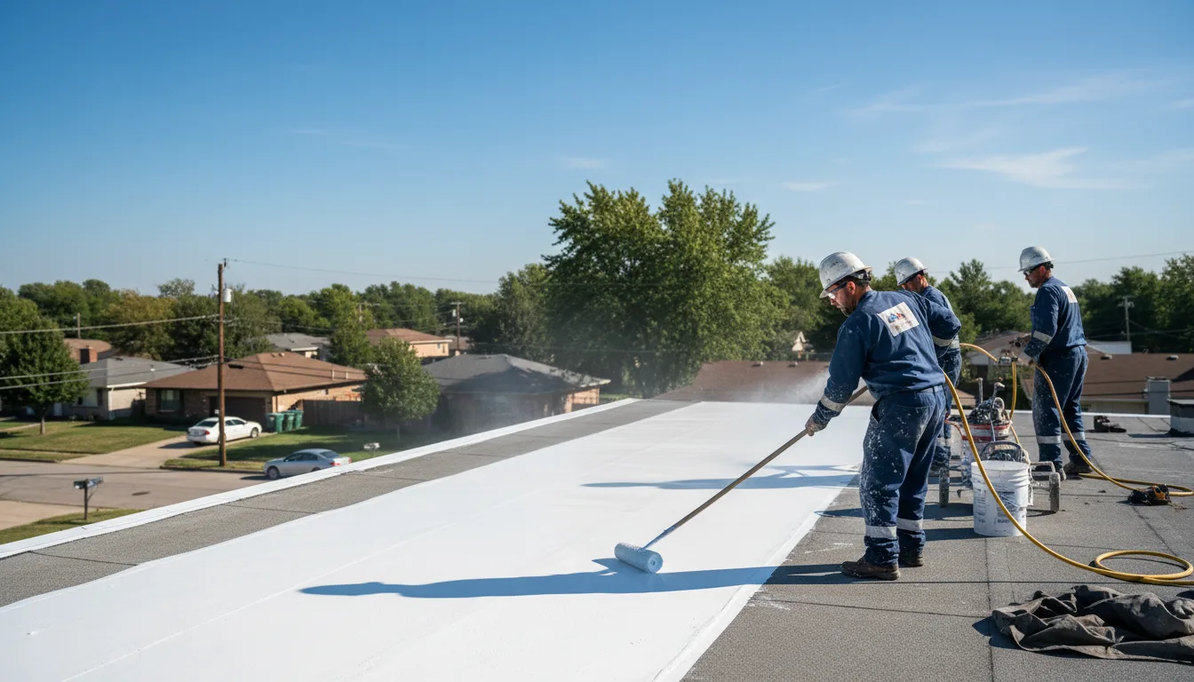 Commercial roof coating in Bohemia, NY near me